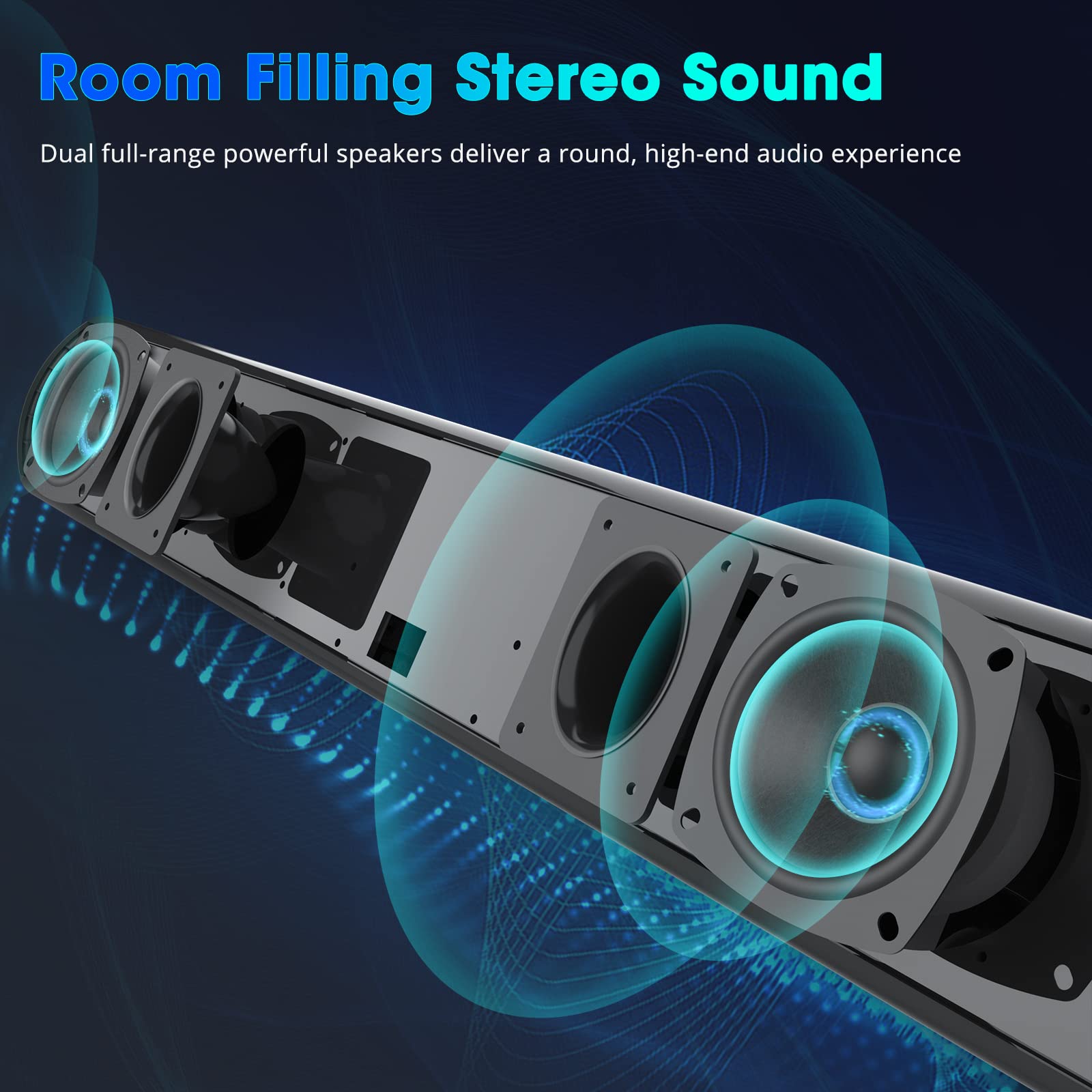 Mua Soundbar, TV Sound Bar with Wired HDMI and Wireless Bluetooth 5.0
