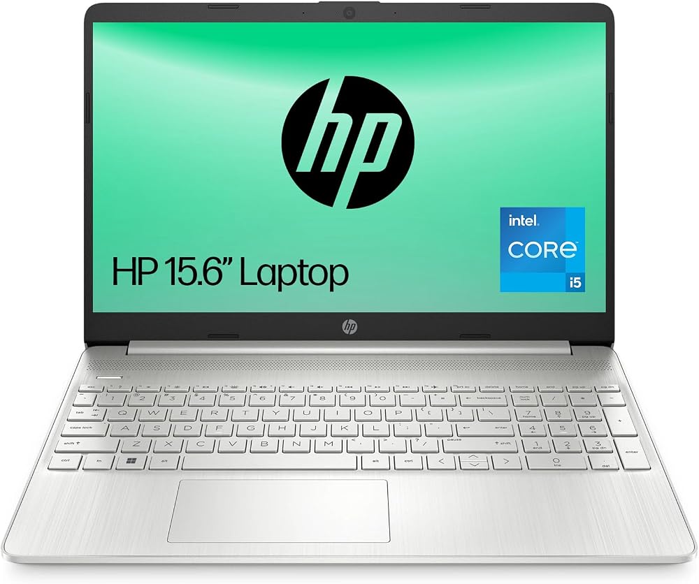 HP 15.6 Laptop i5-1235U 8GB 256GB SSD Iris Xe FHD Anti-Glare Win 11