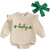 Ayalinggo Baby Girl Valentines Heart Shirt Bubble Romper Sweatshirt Onesie Newborn Valentines Day Clothes