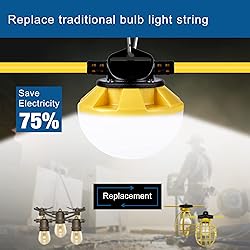 G GJIA 50FT Construction String Lights, IP65