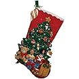 Bucilla 18-Inch Christmas Stocking Felt Applique Kit, 86303 Under The Tree