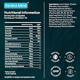 JustFloow Genius Mind Nootropic Brain Supplement 16 Ingredients Lions Mane view 2