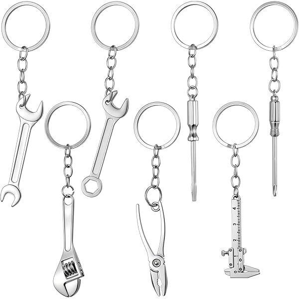 Amazon.com: WANLIAN 4pcs Mini Wrench Tool Keychain Metal Spanner
