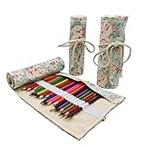 Maydahui 24/48/72 Slots Colored Pencil Wraps Canvas