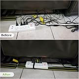 YOUNTHYE 3m Rubber Floor Cable Cover Protector 3 Channel Wire Cover for Office view 5