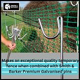 Smith & Barker Barrier Fencing Mesh Roll 130gsm 1m High 25m 50m Netting Pins view 5