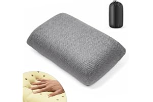 Travel Pillow Memory Foam Pillows, Camping Pillow – Lightweight Compact with Removable Washable Cover, Easy to Clean, Ergonom