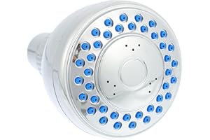 SEWCHICS High Pressure Plastic Shower Head with Overhead Spray, Bathroom Hanging Bath Sprayer for Shower