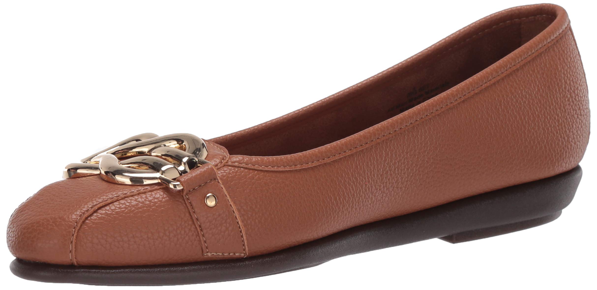 Aerosoles Women’s Big Bet Flat Heel, Tan, 10 Wide