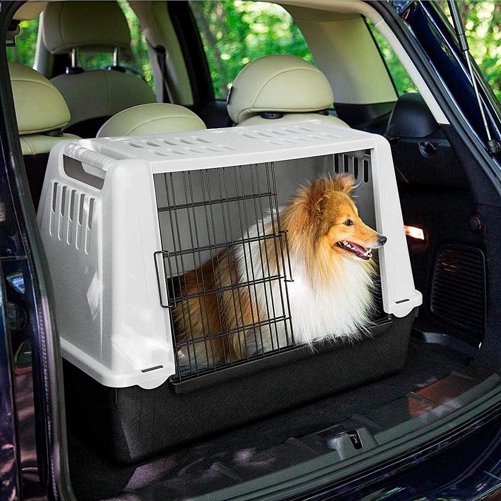 Ferplast Car carrier for dogs ATLAR CAR MINI Pet carrier, Ventilation grids, Draining pad included, 72 x 41 x h 51 cm Grey - Image 5
