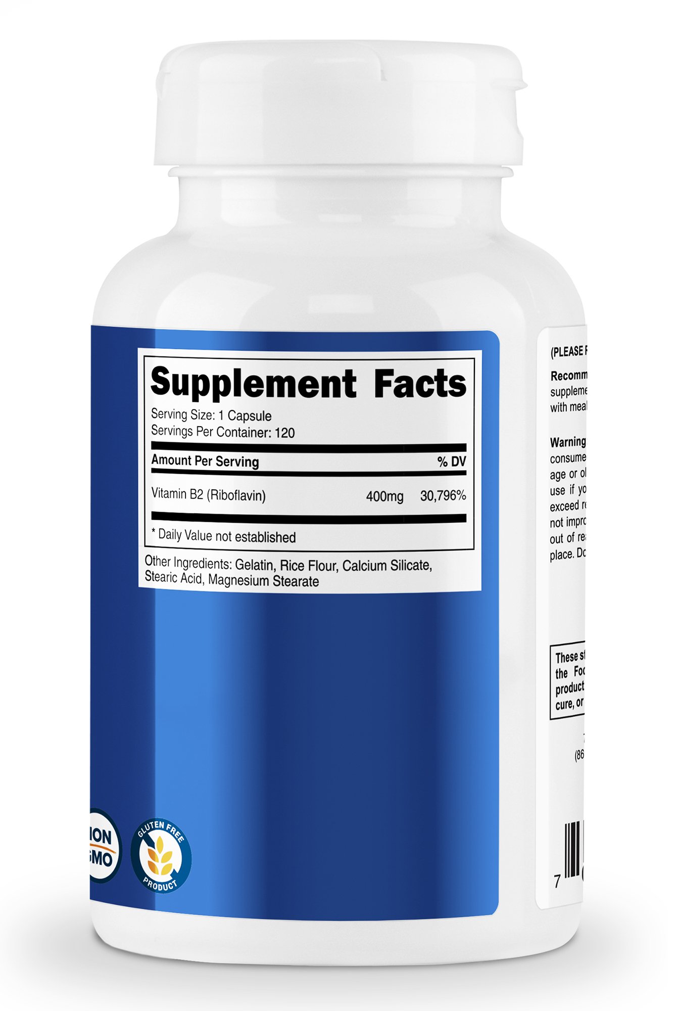 Nutricost Vitamin B2 (Riboflavin) 400mg, 120 Capsules 702669933155 eBay