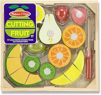 melissa & doug wooden cutting fruit