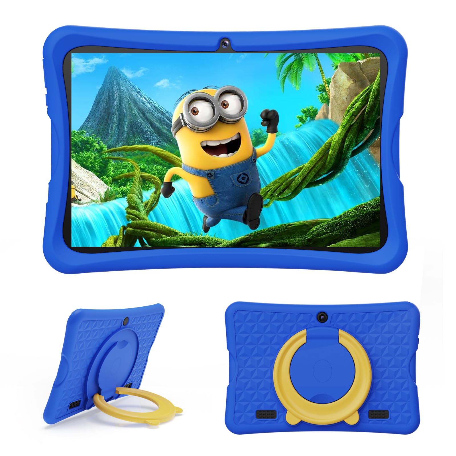 DigiLand 10.1 inch Kids Tablet, Android 15 Tablets with Protective Case, 6GB RAM+32GB ROM, 1280 * 800 IPS Screen, 2MP+5MP Dual Camera, 6000mAh, Learning Tablet with Parental Control & iWawa (Blue) — image 1