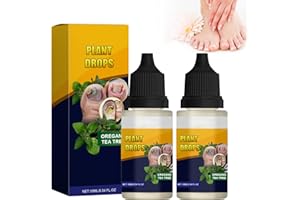 AGONAME Plant Drops for Nails Care, Oregano Tea Tree, Tea Tree and Oregano Oil for Toenail 10 ml/0.34 Fl.oz, Nail Care Solution for Thick, Broken, Discolored or Damaged Nail