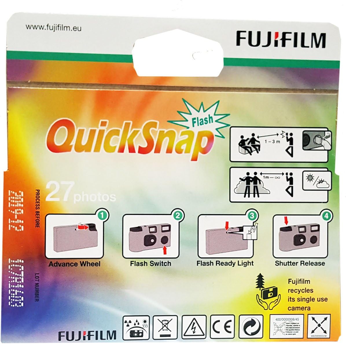 5 x Fujifilm Quicksnap Flash Disposable Cameras, 27 Images, with Flash, coloured - Image 5