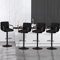 Furniliving Bar stools Set of 4, Bar stools, Swivel