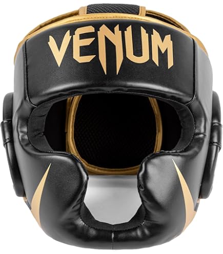 Amazon.com : Venum Elite Iron Headgear - Black/Black - One Size