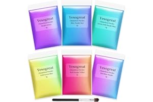 YESOGREAT Chameleon Mica Powder, 6 Color Changing Mica Powder for Epoxy Resin, Tumblers, Color Shifting Pigment Powder for Nail Art,Soap Making,Slime,Painting,Cosmetics,Concrete,Oil Colour