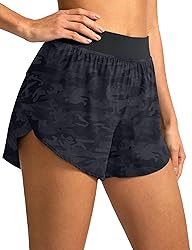 Soothfeel High Waisted Athletic Running Shorts for
