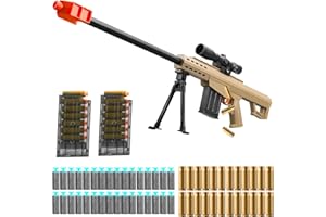 GMNIDO Toy Sniper Rifle with Scope Soft Bullet Toy Gun Shell ejecting Foam Blaster Guns Realistic Fake Prop Dart Backyard Outdoor Shooting Game for Kids Boys Teen Adult Gifts for Age 8-12 13 Years Old (37in)