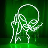 Lucunstar Green Alien Neon Sign,Neon Sign for