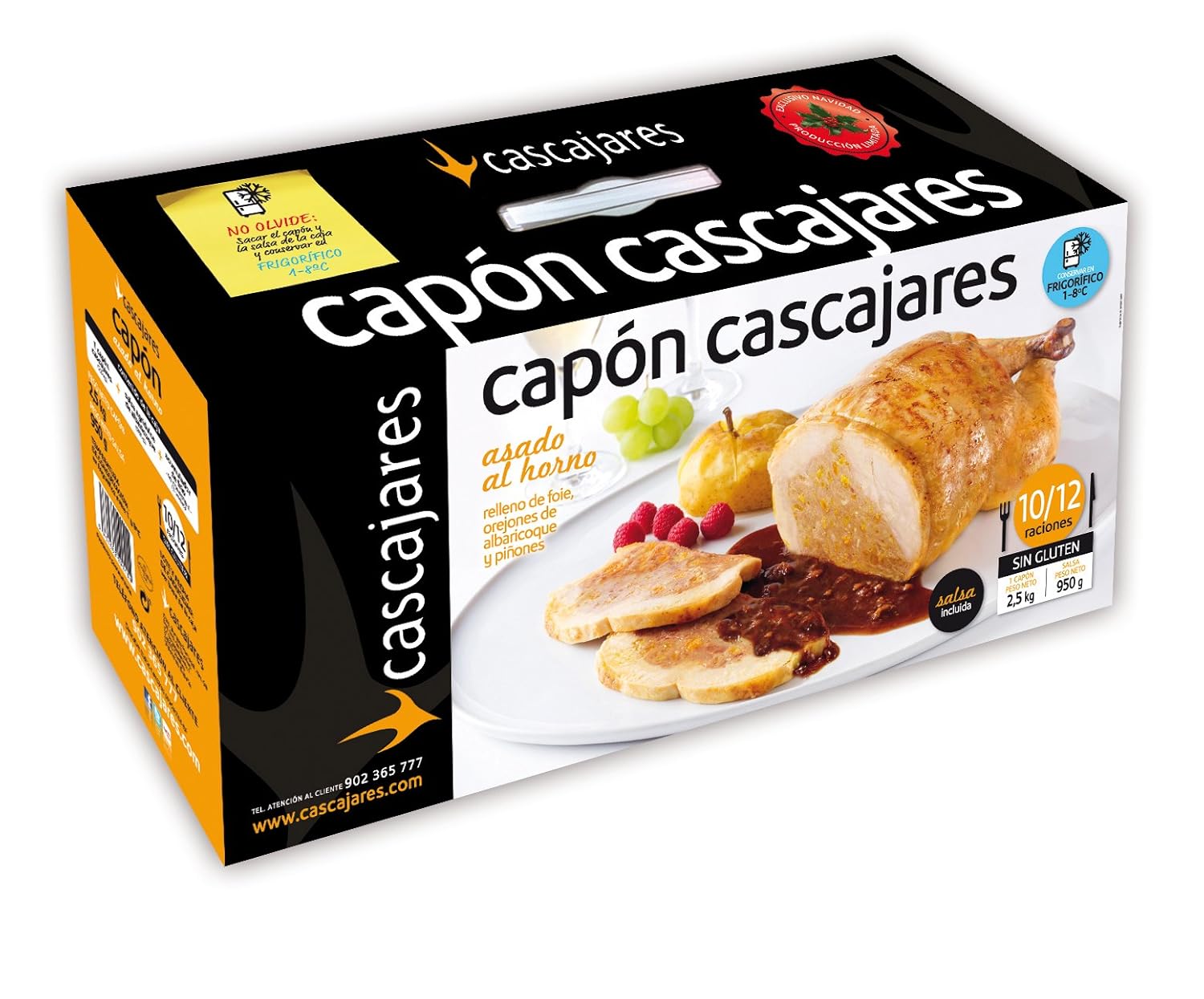CASCAJARES - Capón relleno de Foie, Orejones de Albaricoque y ...