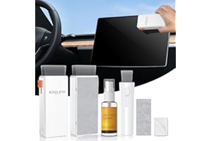 Edglete Car Screen Cleaner Spray and Wipe, Car Interior Cleaner Detailing Kit Screen Cleaning Tool for Touchscreen Display Dashboard, Car Detailing Brush for Tesla Jeep BMW Honda Benz Chevy