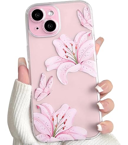 Amazon.com: Lily and Butterfly Phone Case Compatible with iPhone