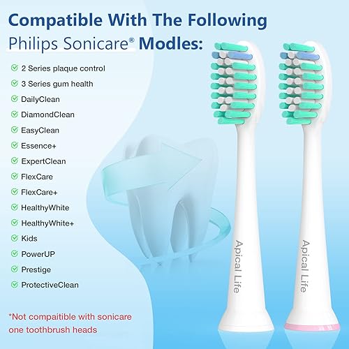 Apical Life Electric Toothbrush Replacement Heads Compatible wit 並行輸入品 Apical Life Kids Replacement Toothbrush Heads Compatible With