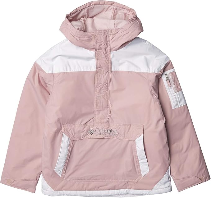 columbia challenger pullover windbreaker in pink