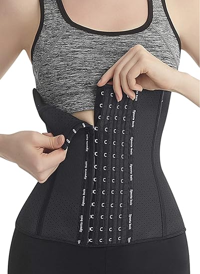 Amazon 天然デラックス採用 ウエストニッパー コルセット くびれ ダイエット 9本の強化スチール お腹引き締め ガードル 補正下着 ベルト 骨盤矯正 猫背矯正 ボディシェイパー 品質保証 ブラック スチール9本 Xxl コルセット ウエストニッパー 通販