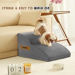 High Density Foam Dog Stairs Ramp for Beds