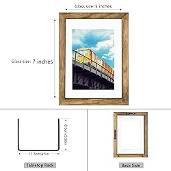DLQuarts 2 Pack 4x6 Floating Picture Frames, Solid