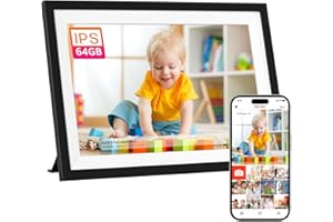 XISKT FRAMEO Digital Picture Frame WiFi, 10.1 Inch Smart Digital Photo Frame Electronic Picture Frame 64GB & 2GB RAM with 1280x800 IPS HD Touch Screen, Easy Setup to Share Photos & Videos