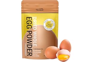 TALCUFON Whole Egg Powder 8Oz, Just Egg Ingredient, No Additives, Homogenized, Pasteurized, Gluten-Free Great for Baking and Cooking 227G