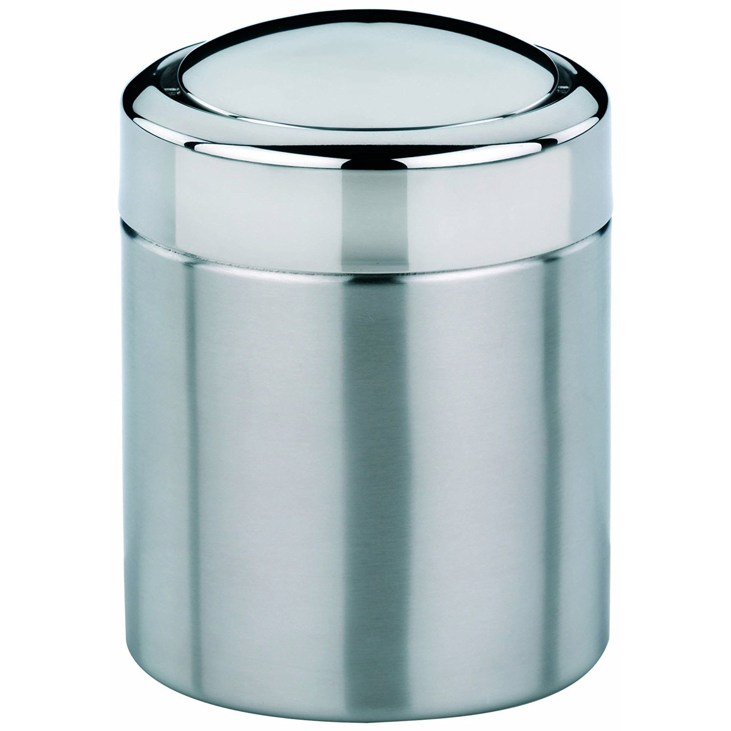 Kela "Ano Cosmetic Bin, Stainless Steel, Silver, 1.5 Litre