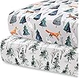 Pobi Baby - 2-Pack Fitted Crib Sheets for Boys, Girl - Baby Crib Sheets Neutral - Crib Mattress Sheet - Ultra-Soft Cotton Crib Sheets, Toddler Bed Sheets, Baby Boy Crib Sheets (Magical)