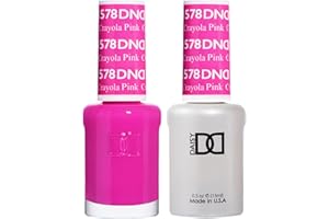DAISY DND DND Gel Polish Set - 1 each of Pink Gel Polish and Pink Nail Polish, 578 Crayola Pink, 0.5 Fl Oz