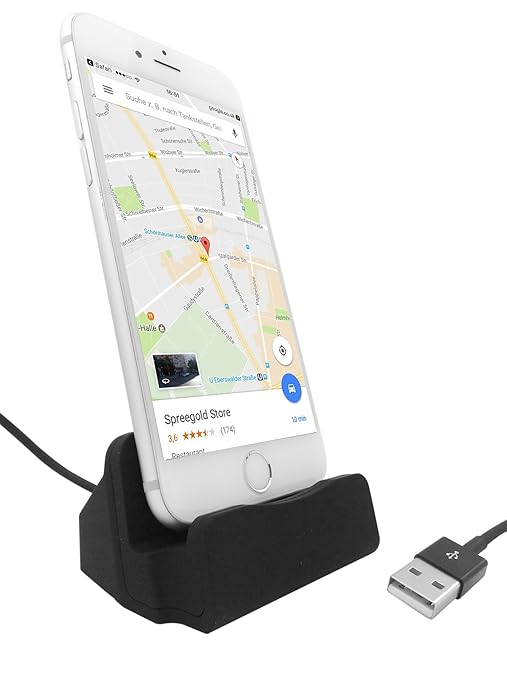 Premium USB -C Anschluß PIN - Lade und Docking-Station Dockingstation Desktop-Dock Ladestation Ladegerät Halter Ladeschale La