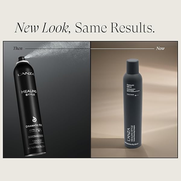 L’ANZA HEALING STYLE DRAMATIC F/X HAIR SPRAY, HAIR STYLING SPRAY WITH STRONG HOLD EFFECT, ANTI FRIZZ & HEAT PROTECTION, BOOSTS VOLUME FOR NATURAL LONG LASTING VOLUMIZING EFFECTS, NEW BOTTLE (10.6 OZ)