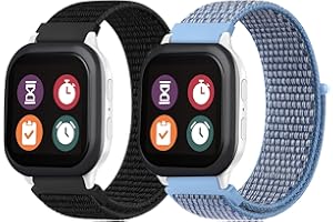 Nylon Bands for Garmin Bounce Watch Bands, Soft Adjustable Breathable Nylon Replacement Strap for Garmin Bounce Kids Smartwat