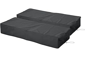 Christopher Knight Home Ann Outdoor Waterproof Chaise Lounge Cover (Set of 2), Gray