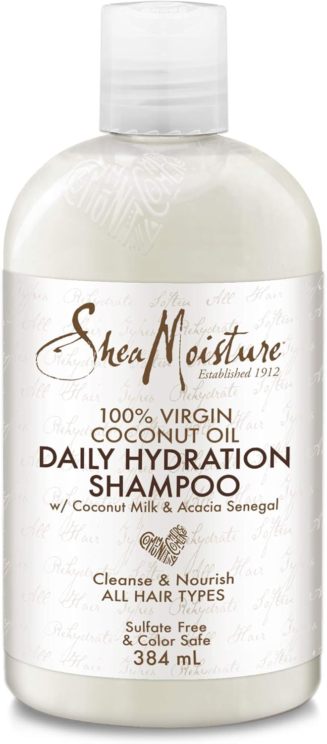 SHEA MOISTURE Daily Hydration 100% Virgin Coconut Oil Shampoo silicone and sulphate free for all hair types 384 ml