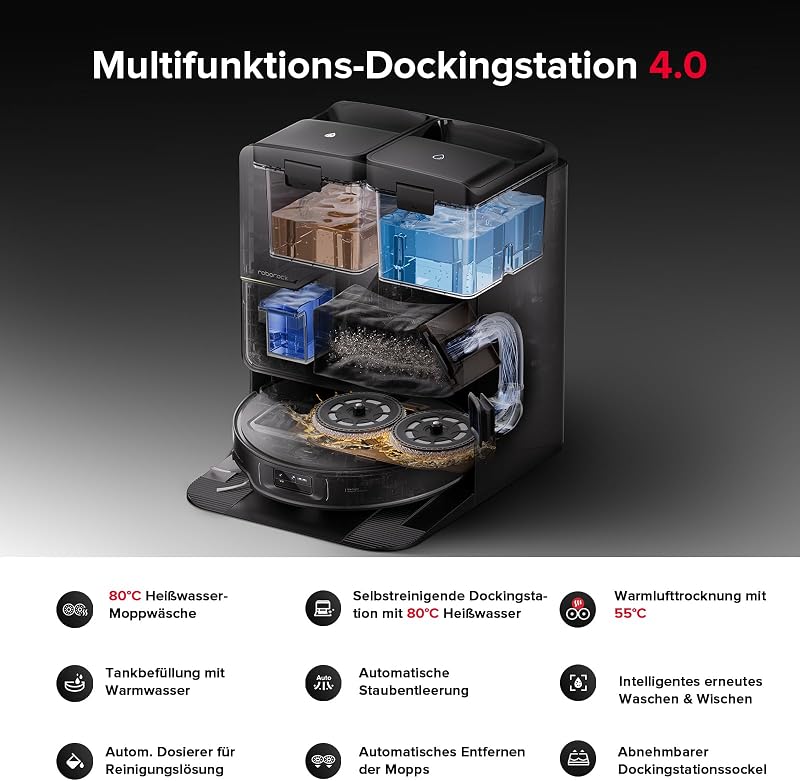 Saros Z70 Saugroboter mit Wischfunktion, OmniGrip Arm, KI-gestützt