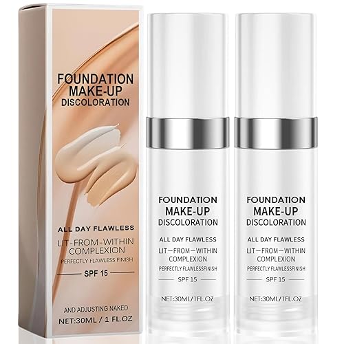 2 Pack Colour Changing Foundation,30ml Color Changing Foundation,Mature Skin Foundation,Flawless Color Changing,Suitable For All Skin Types.