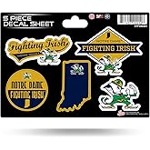 Rico Industries NCAA s 5-Pc Sticker Sheet