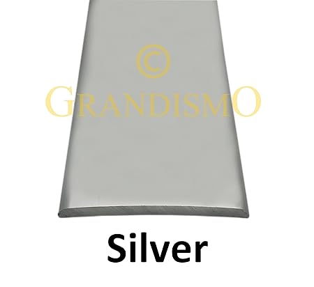 Matt Silver Grandismo Prestige Stick Down Cover Strip 37mm