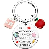 WIRNGF Teacher Keychain Teacher Appreciation Gifts Thank You Keychain Appreciation Gifts for Teachers Birthday Graduation Retirement Thanksgiving Christmas Gift for Teachers