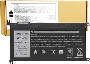 WDX0R Laptop Battery for Dell Inspiron 13 5000 5368 5378 5379 7368 7378 Inspiron 14-7460 Inspiron 17 5765 5767 5770 Series Notebook Battery FC92N 3CRH3 T2JX4 CYMGM