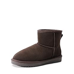 DREAM PAIRS Snow Boots for Women Genuine Suede Faux